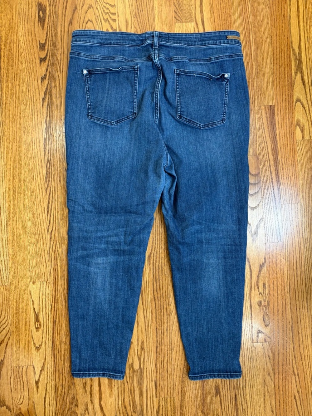 Anthropologie Pilcro Dark Blue Cropped Stretch Skinny Jeans - Picture 2 of 11